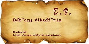 Dóczy Viktória névjegykártya