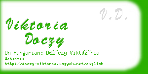 viktoria doczy business card